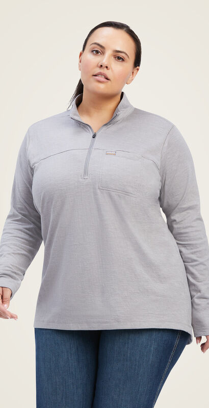Rebar Foundation 1/4 Zip Shirt Front Plus